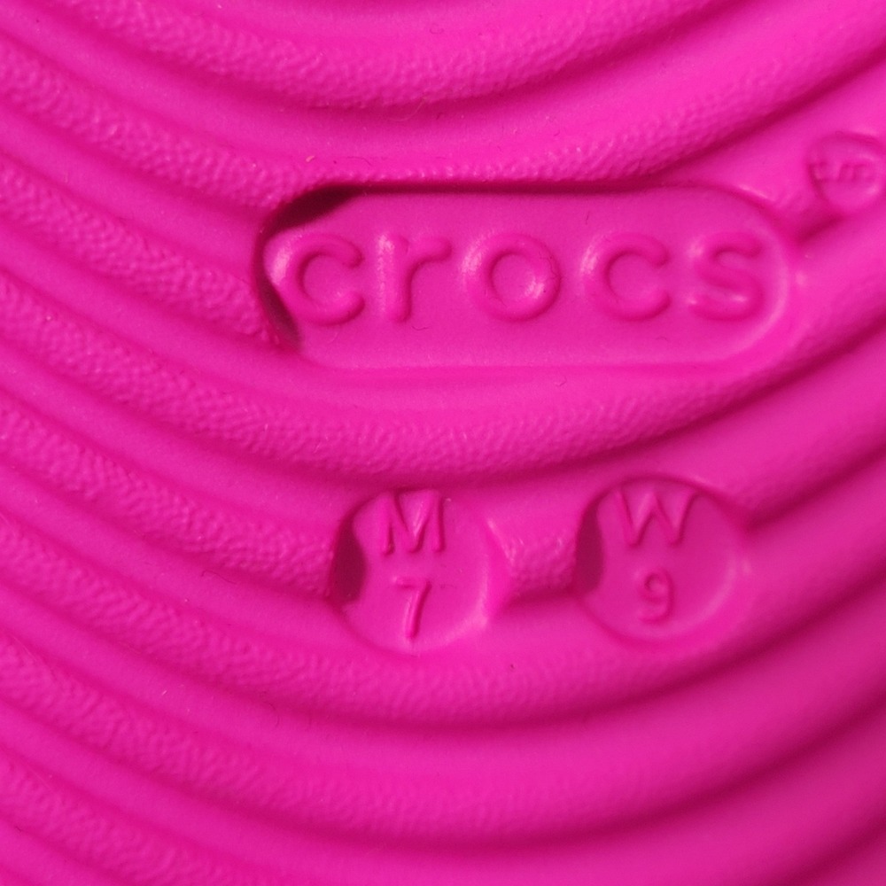 Crocs Mellow Tide Recovery Slides Womens 9 Mens 7 Pink Crush Comfort Sandals NEW - Picture 14 of 15